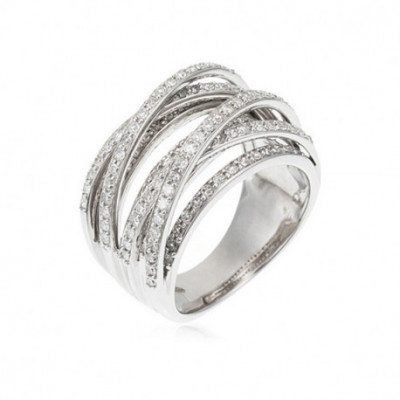 Bague Or Blanc 375 "New...