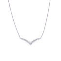 Collier D0,21/11 Or Blanc 750/1000